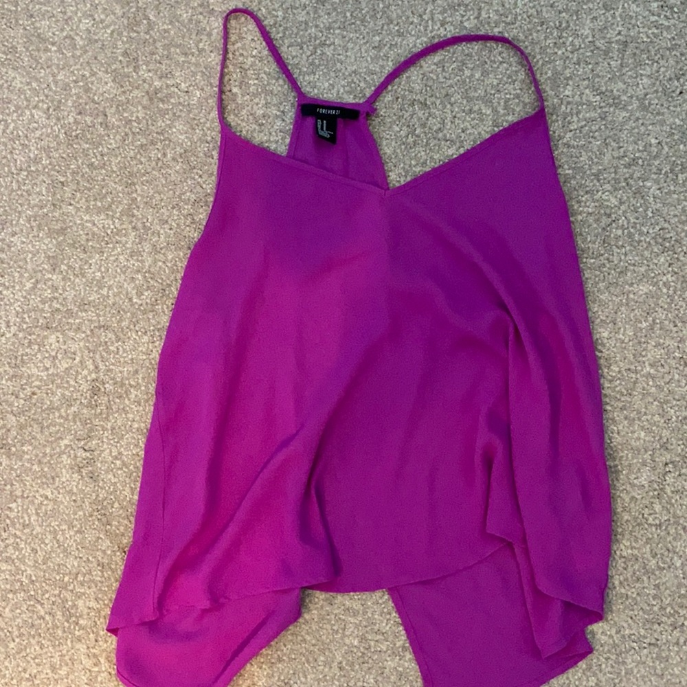 Fuschia tank top